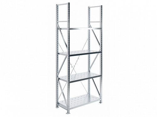 Стеллаж MS U 250/100X50/4 (нагрузка на полку 400кг)
